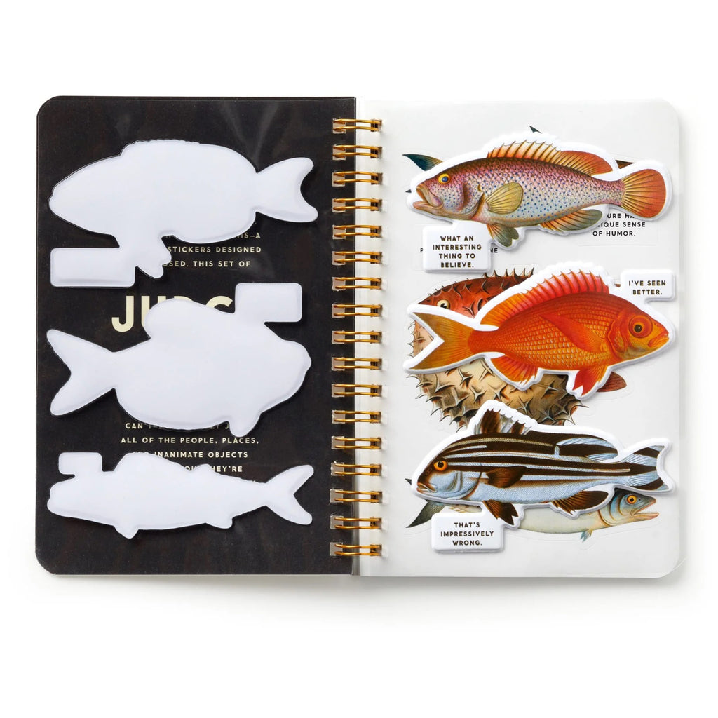 Judgy Fish Sticker Book (another inside spread).