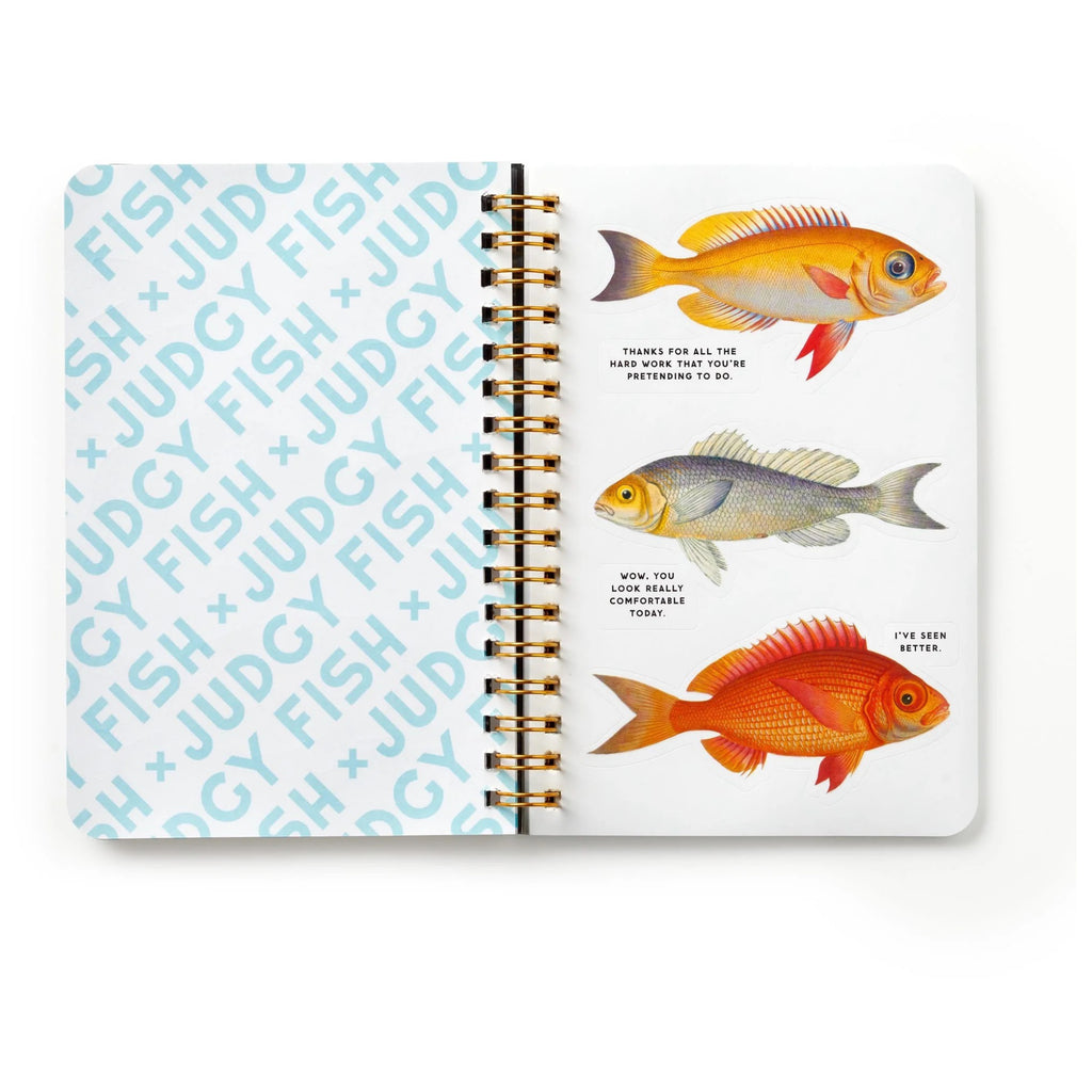 Judgy Fish Sticker Book inside back cover.