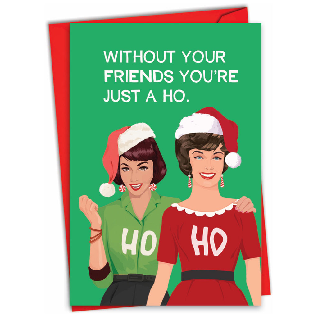 Just A Ho Christmas Card.