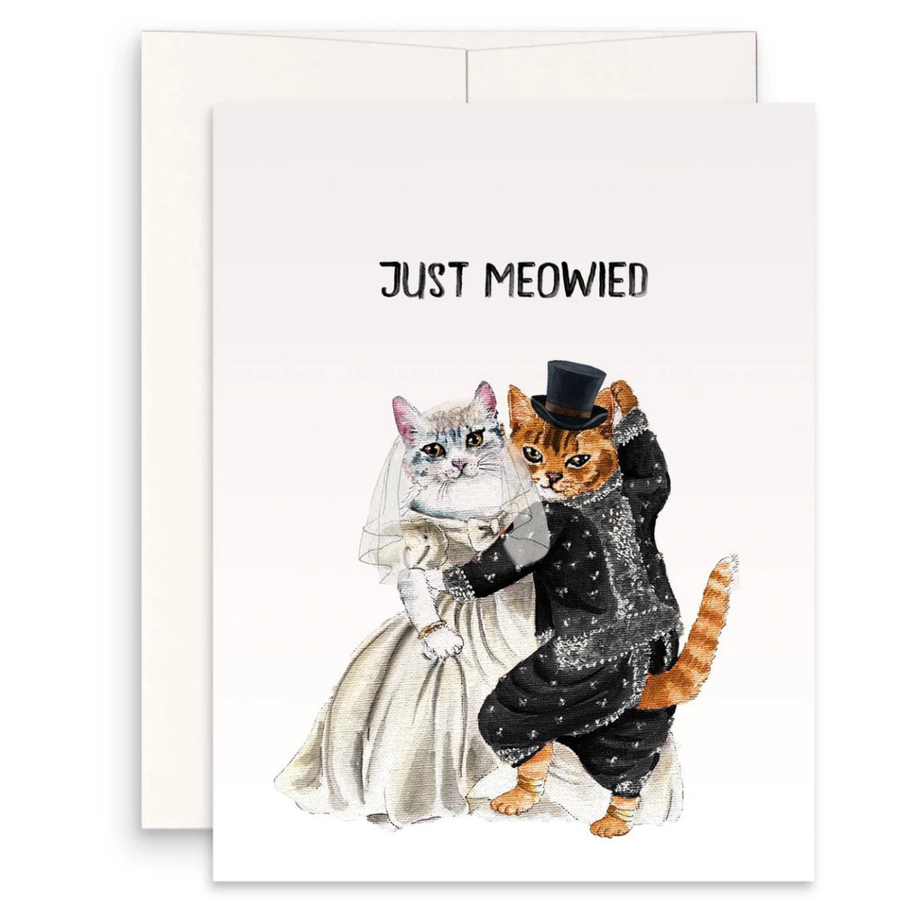 Just Meowied Cats Dancing Card
