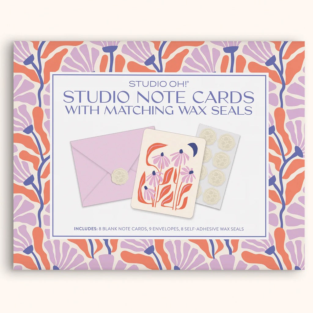 Keep Blossoming Studio Note Card Set front of box.