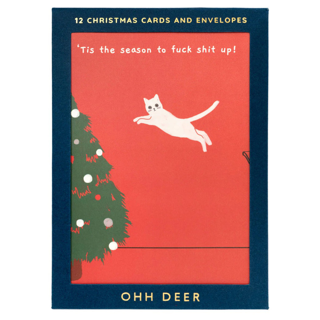 Ken The Cat Christmas Card Set.