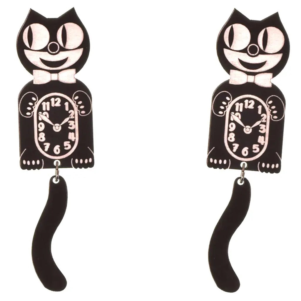 Kit-Kat Clock Earrings.