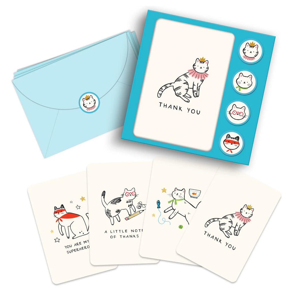 Kitten Caboodle Notecard Set Contents