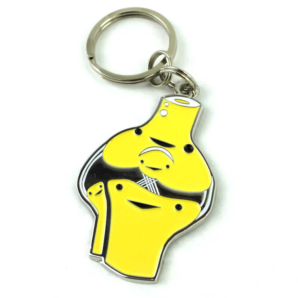 Knee Enamel Keychain.