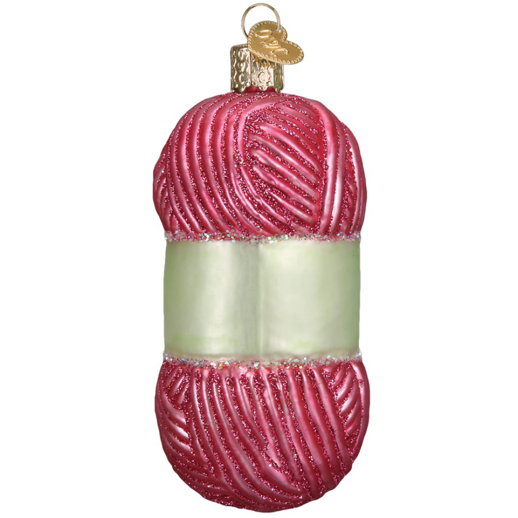 Knitting Yarn Ornament Back