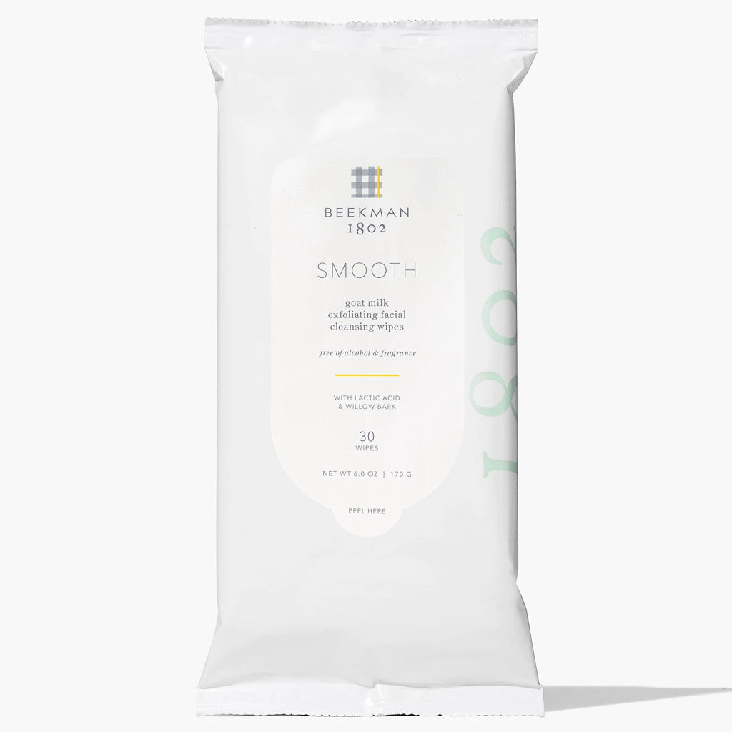 Lactic Acid & Willow Bark Facial Cleansing Wipes.