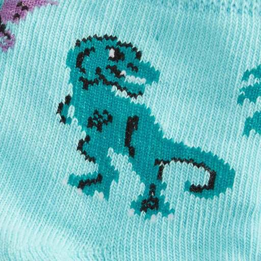Land Of The Dino Toddler Crew Socks Detail