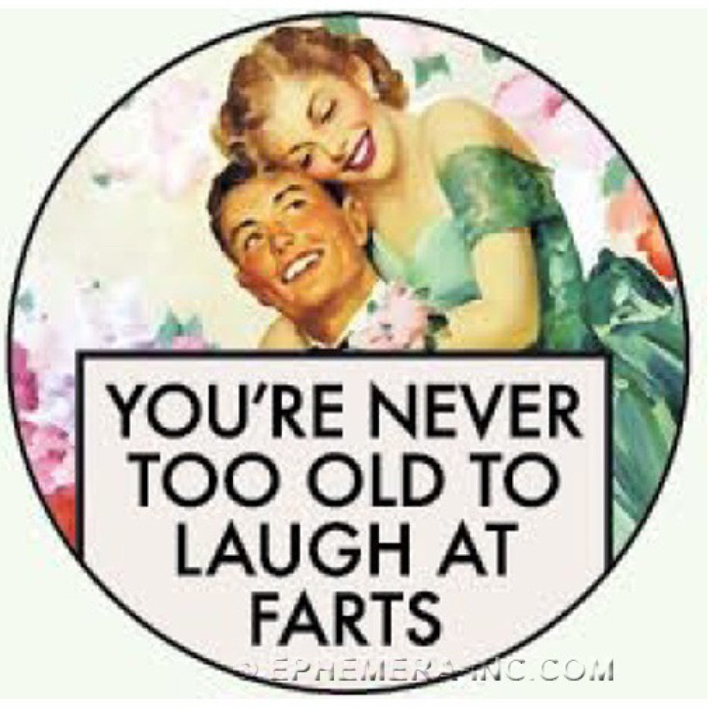 Laugh At Farts Round Magnet