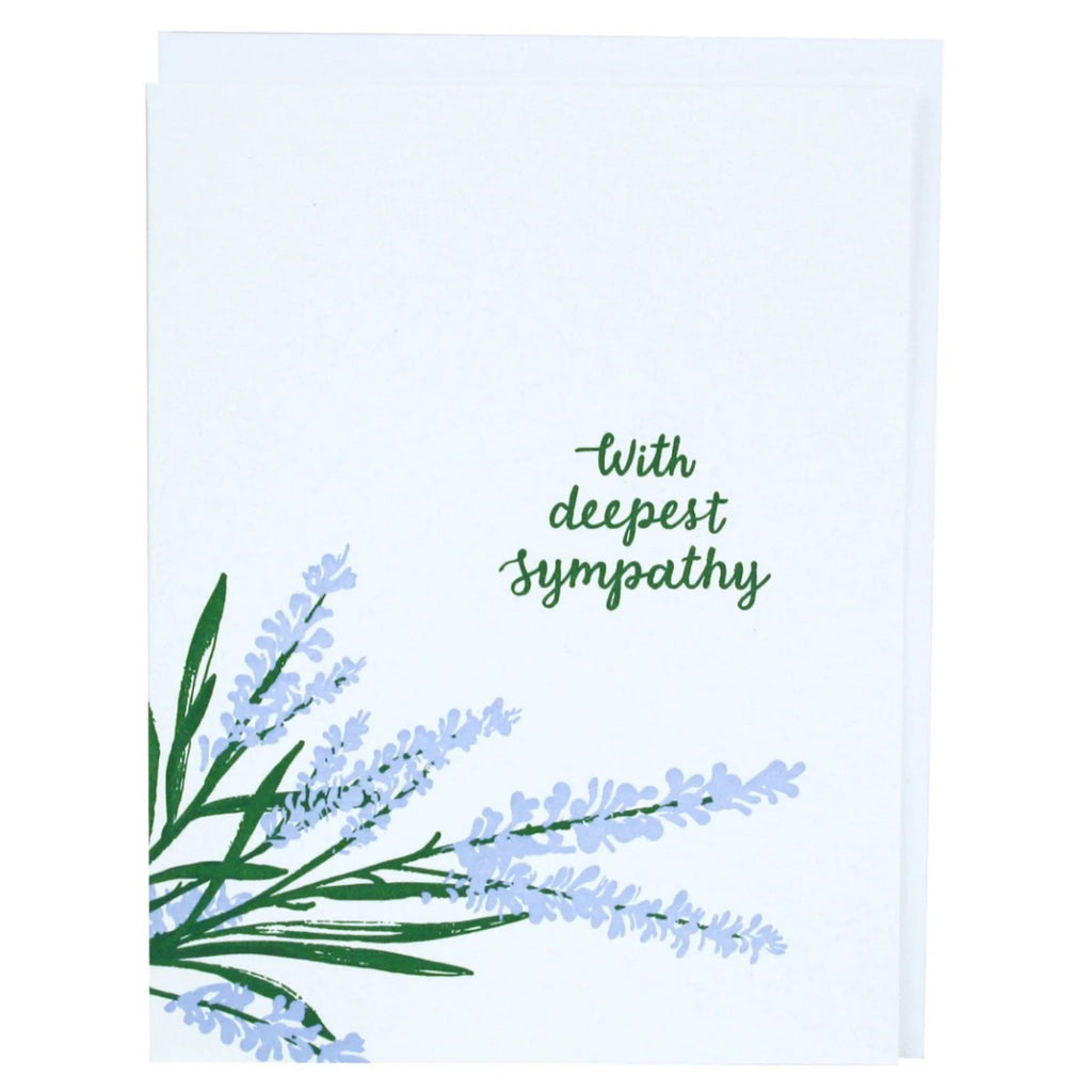 Lavender Sympathy Card | Smudge Ink – Outer Layer