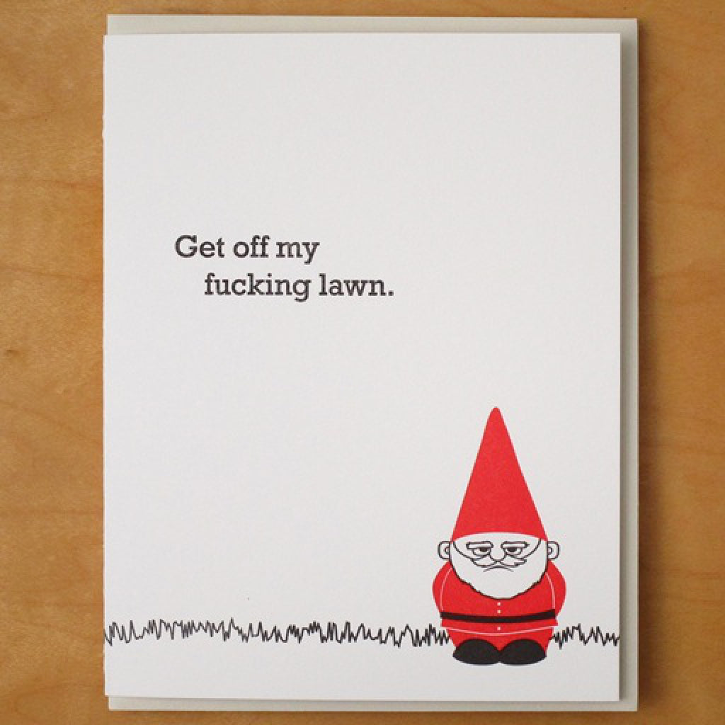 Lawn Gnome Card