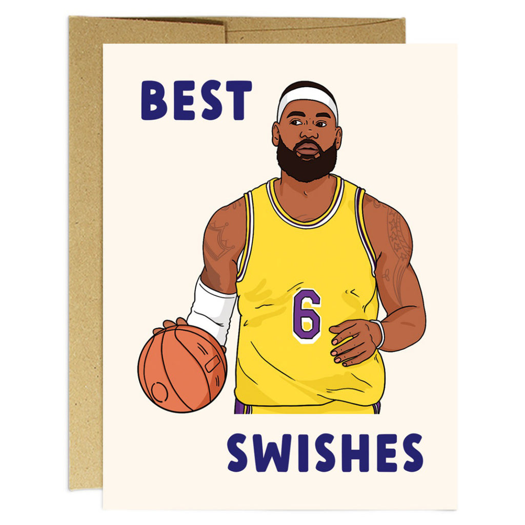 LeBron James Best Swishes Birthday Card