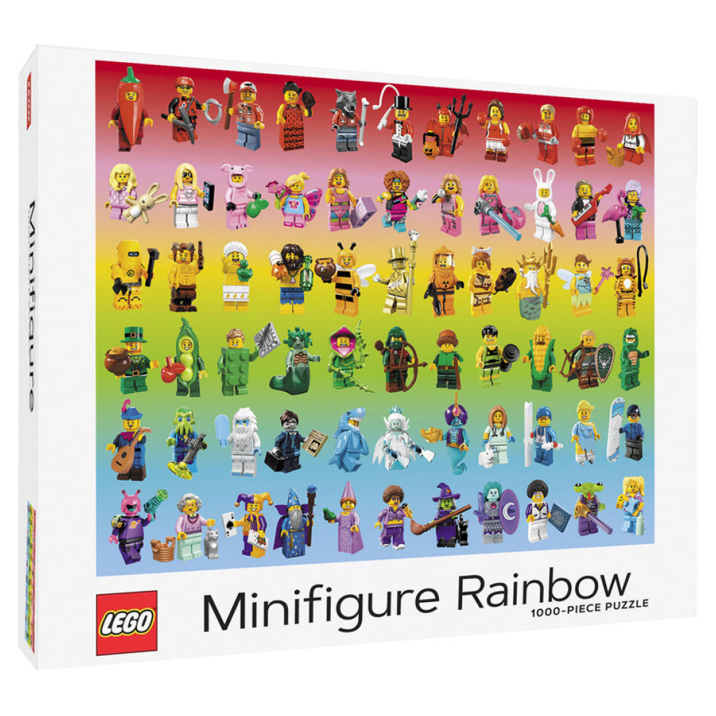 LEGO Minifigure Rainbow 1000-Piece Puzzle.