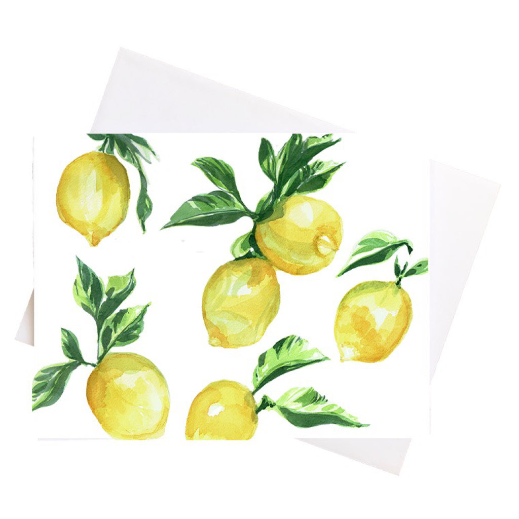 Lemons Watercolour Card