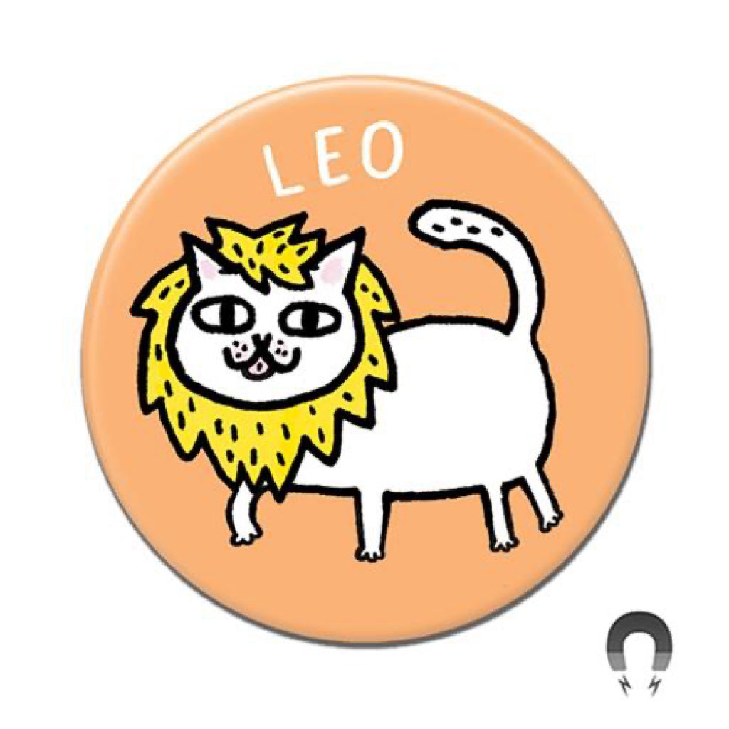 Leo Catstrology Round Magnet
