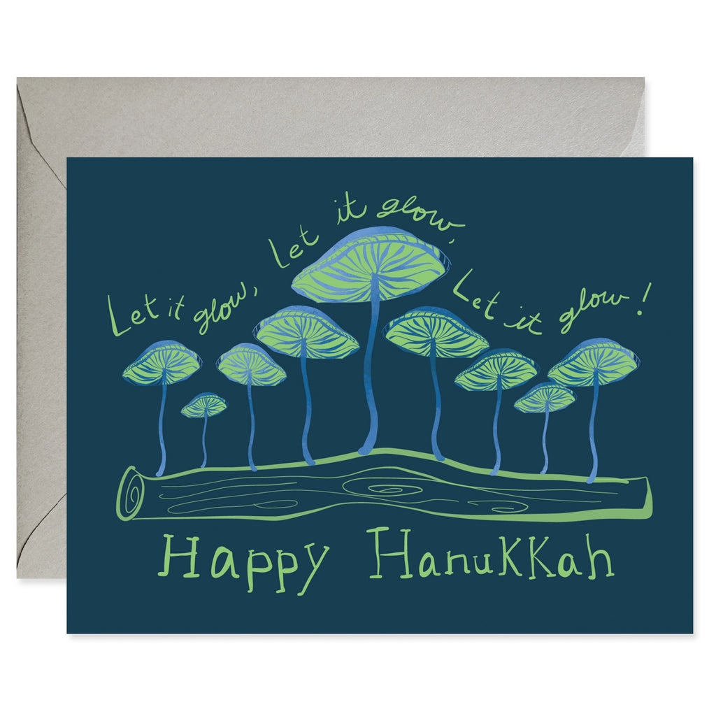 Let It Glow Hanukkah Card