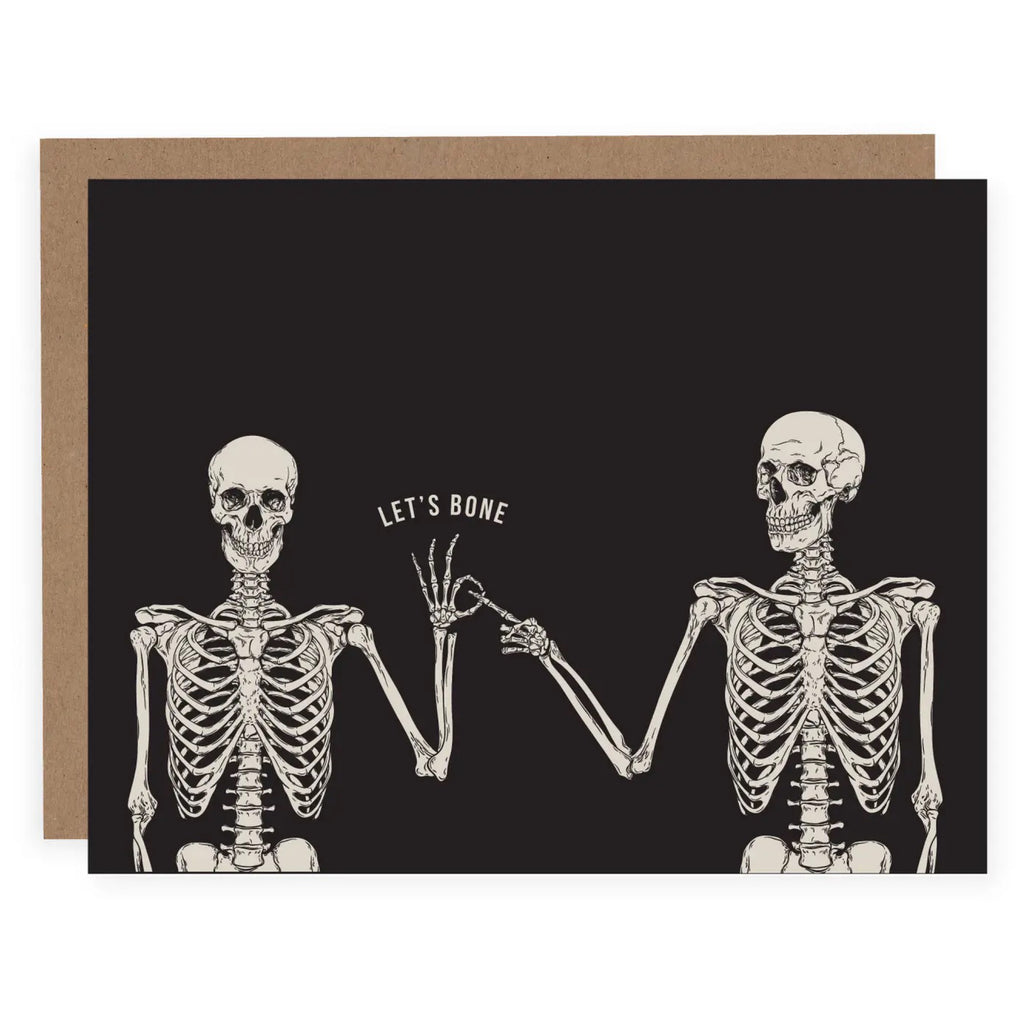 Let's Bone Skeletons Card.