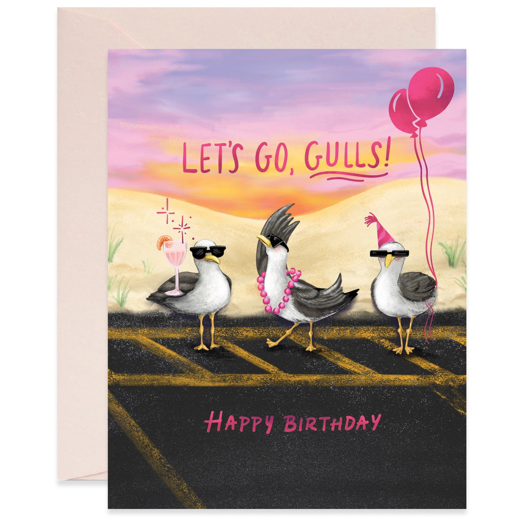 Let's Go Gulls Birthday Card.