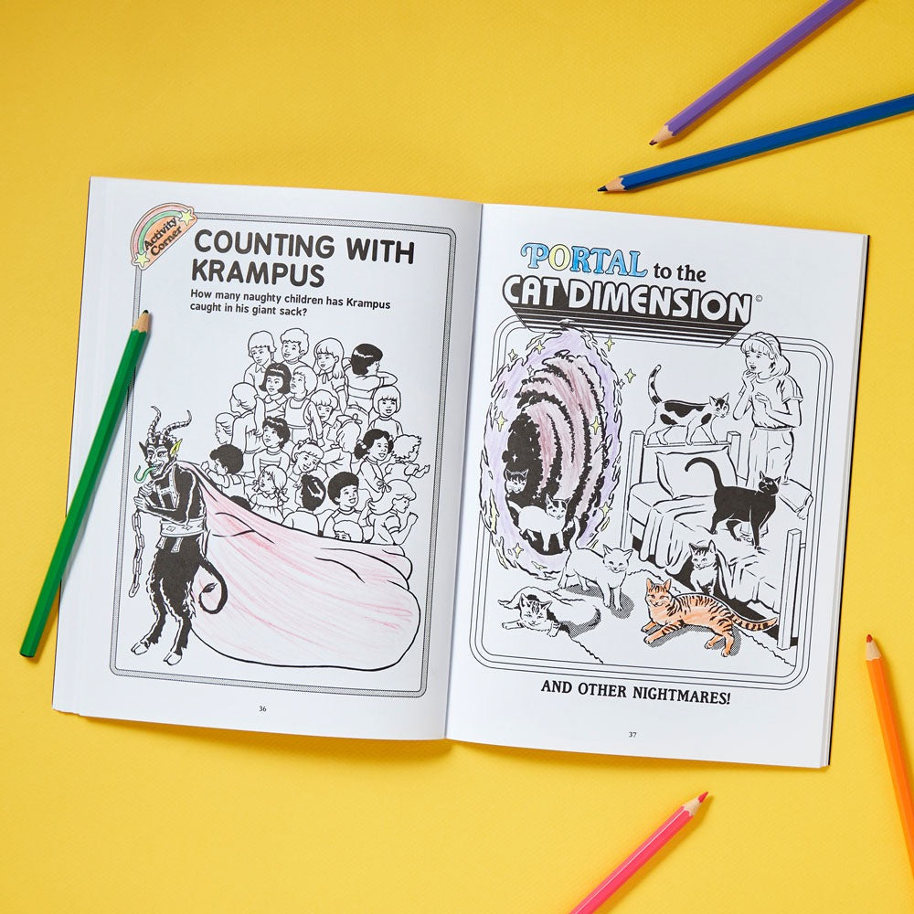 Lets Summon Demons Coloring Book Sample