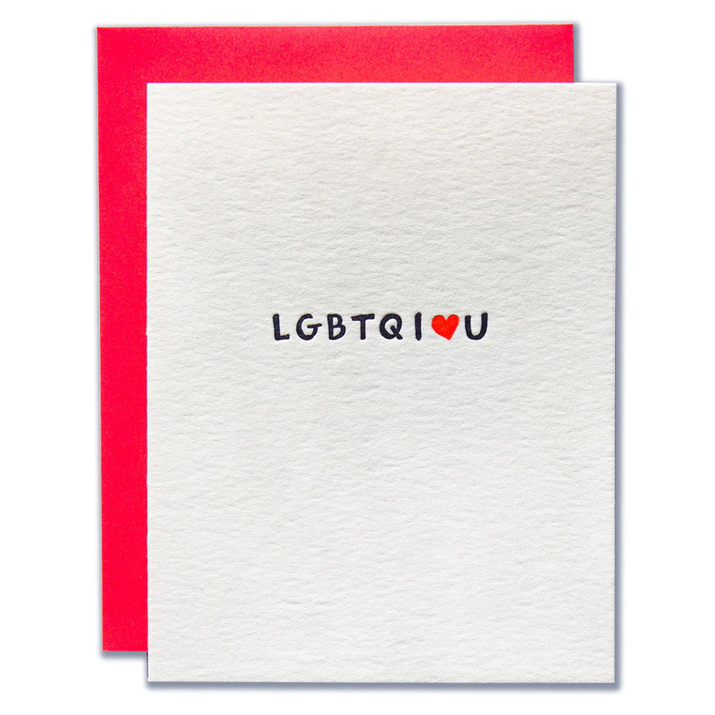 LGBTQILOVEU Card.