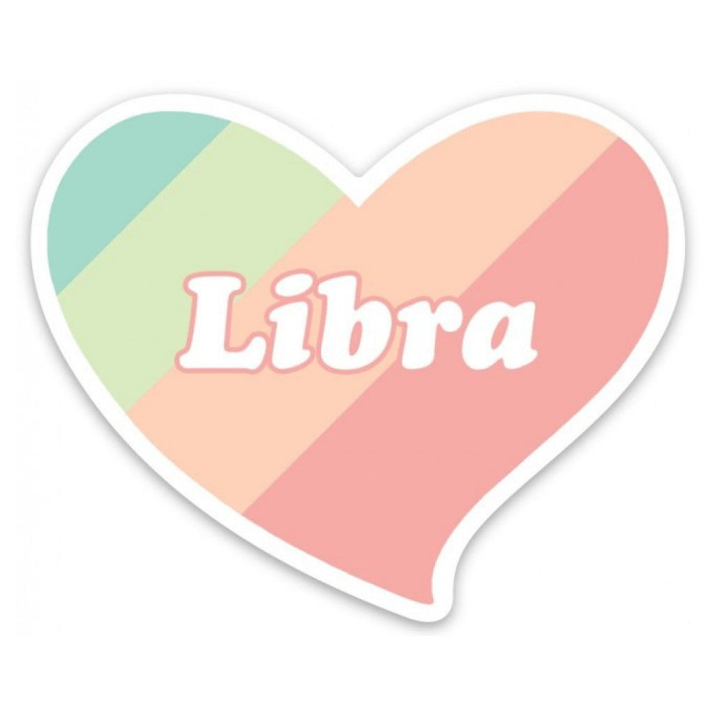 Libra Heart Sticker