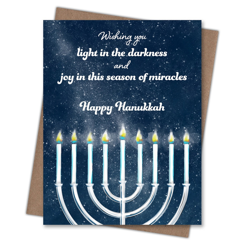 Light In Darkness Hanukkah Card