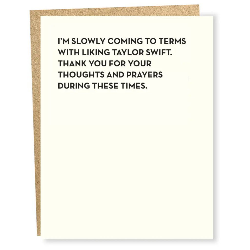 Liking Taylor Swift Card.