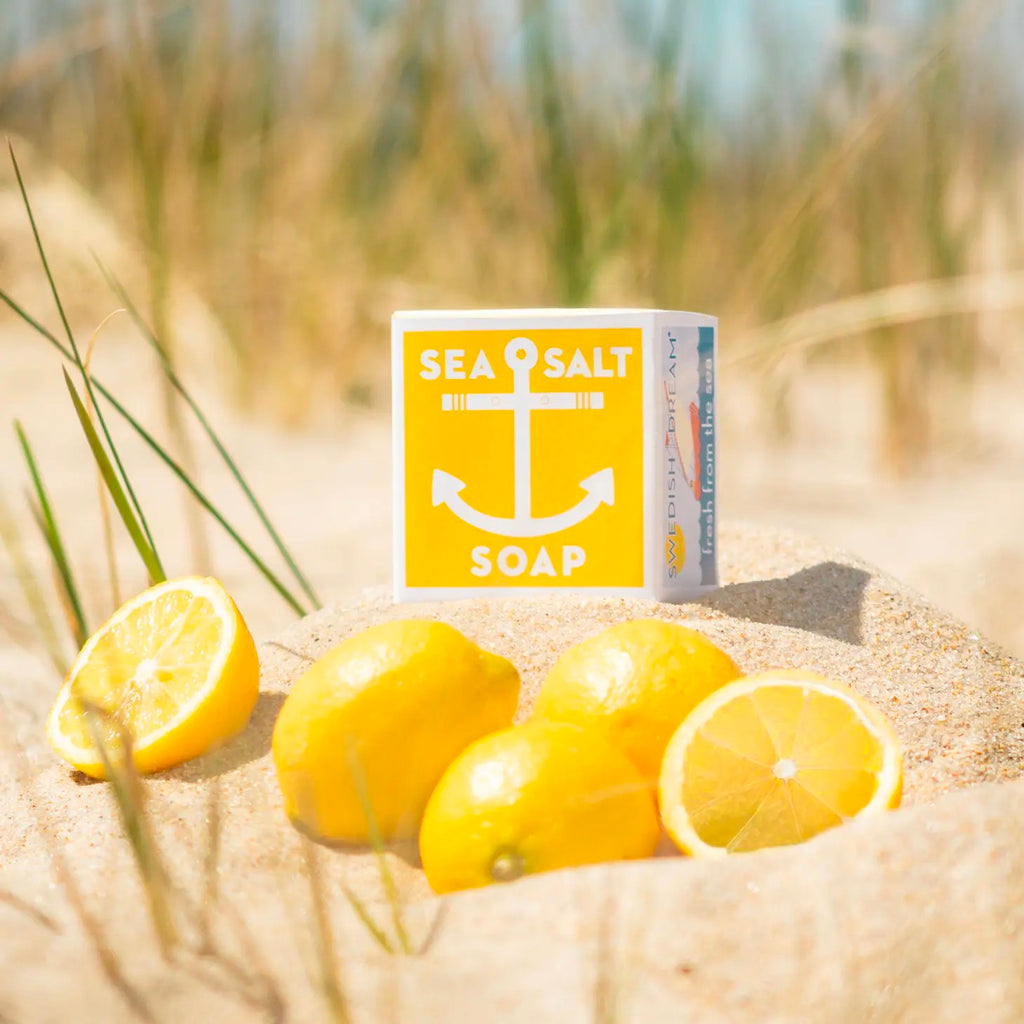 Limited Edition Sea Salt Lemon Soap lifestyle.