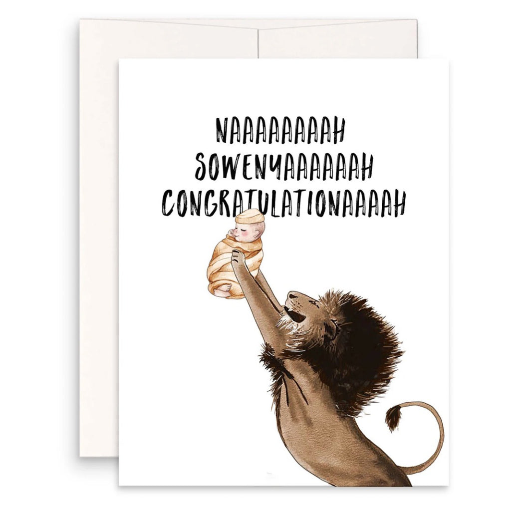 Lion King Baby Lift Card