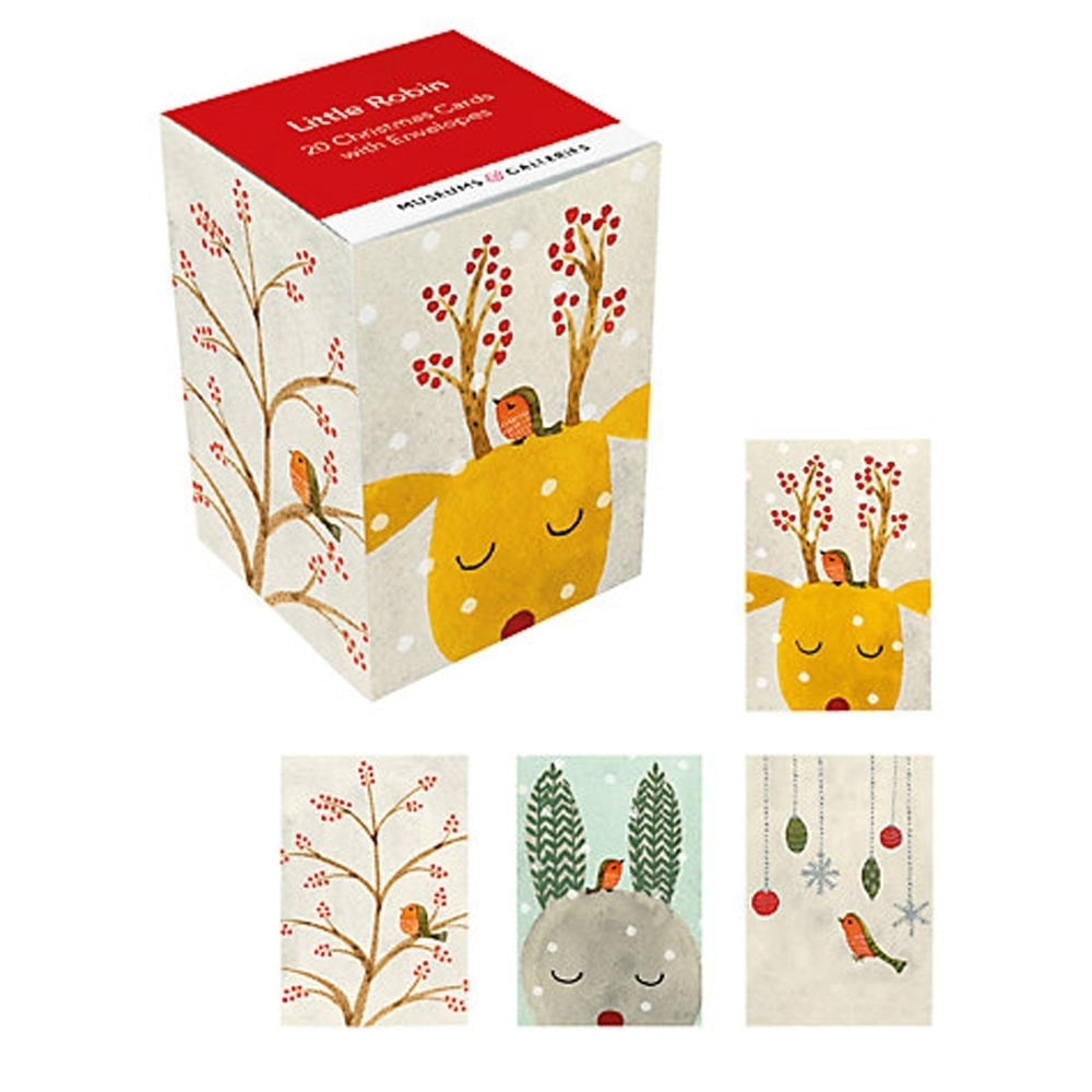 Little Robin Mini Cube Christmas Cards Styles
