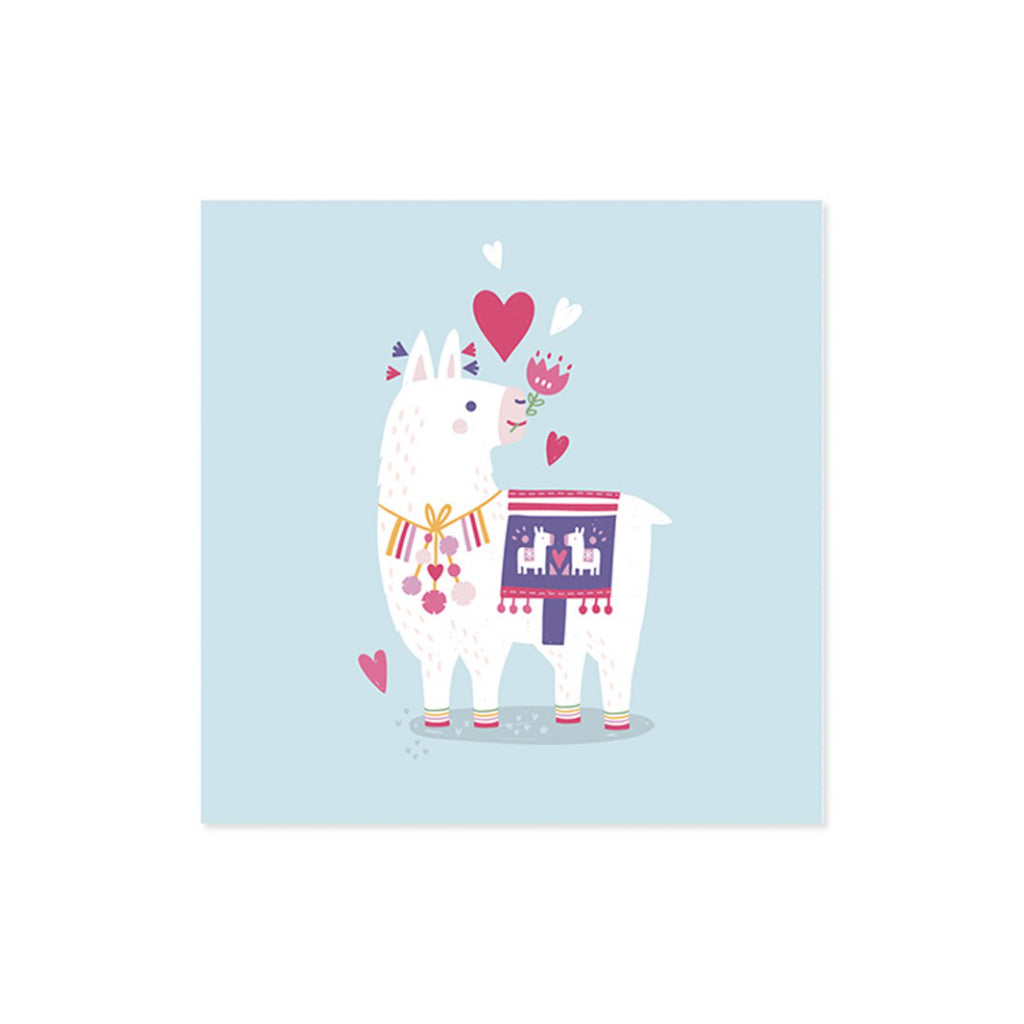 Llama Love Valentine Pop-Up Card Front