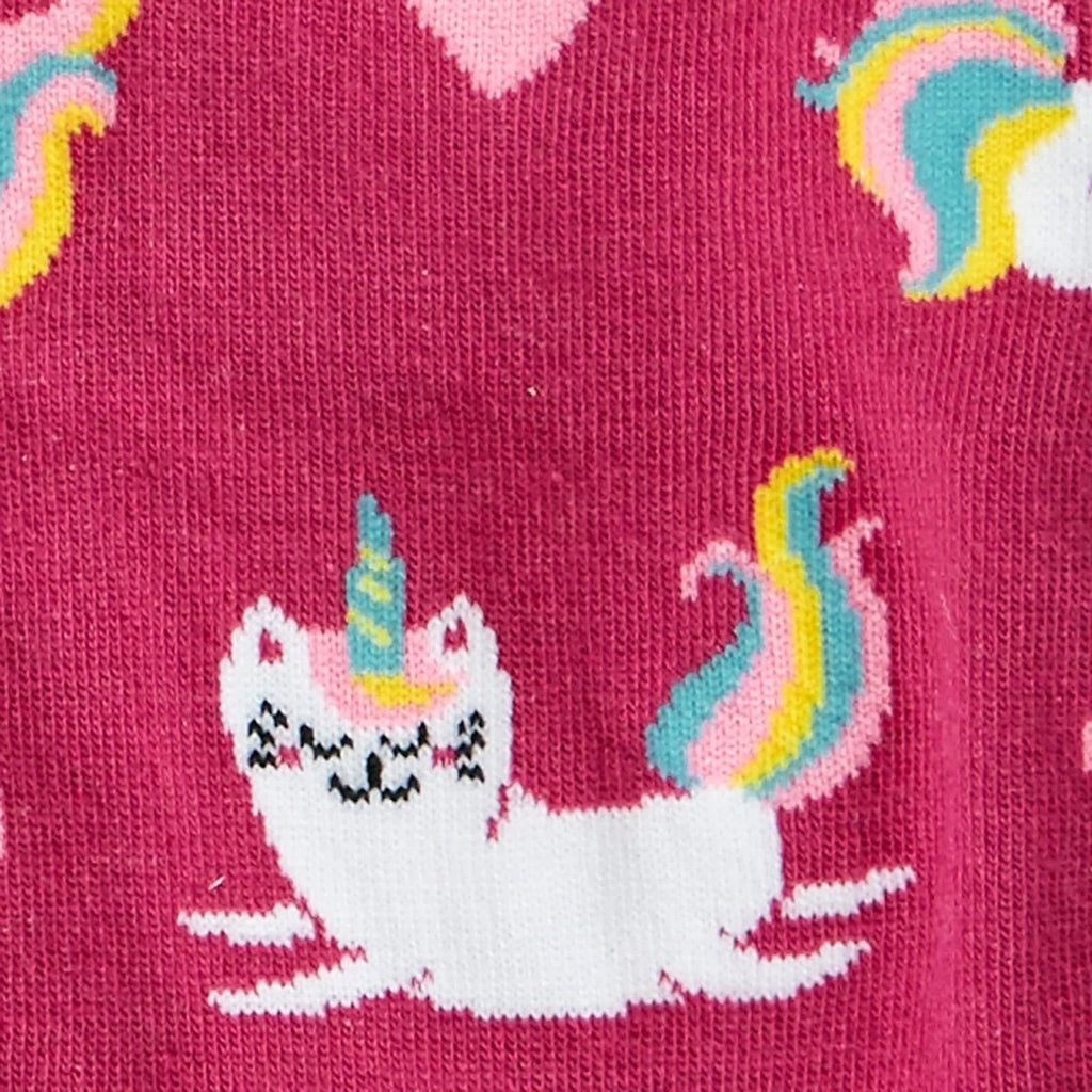 Look At Me Meow Womens Crew Socks Detail