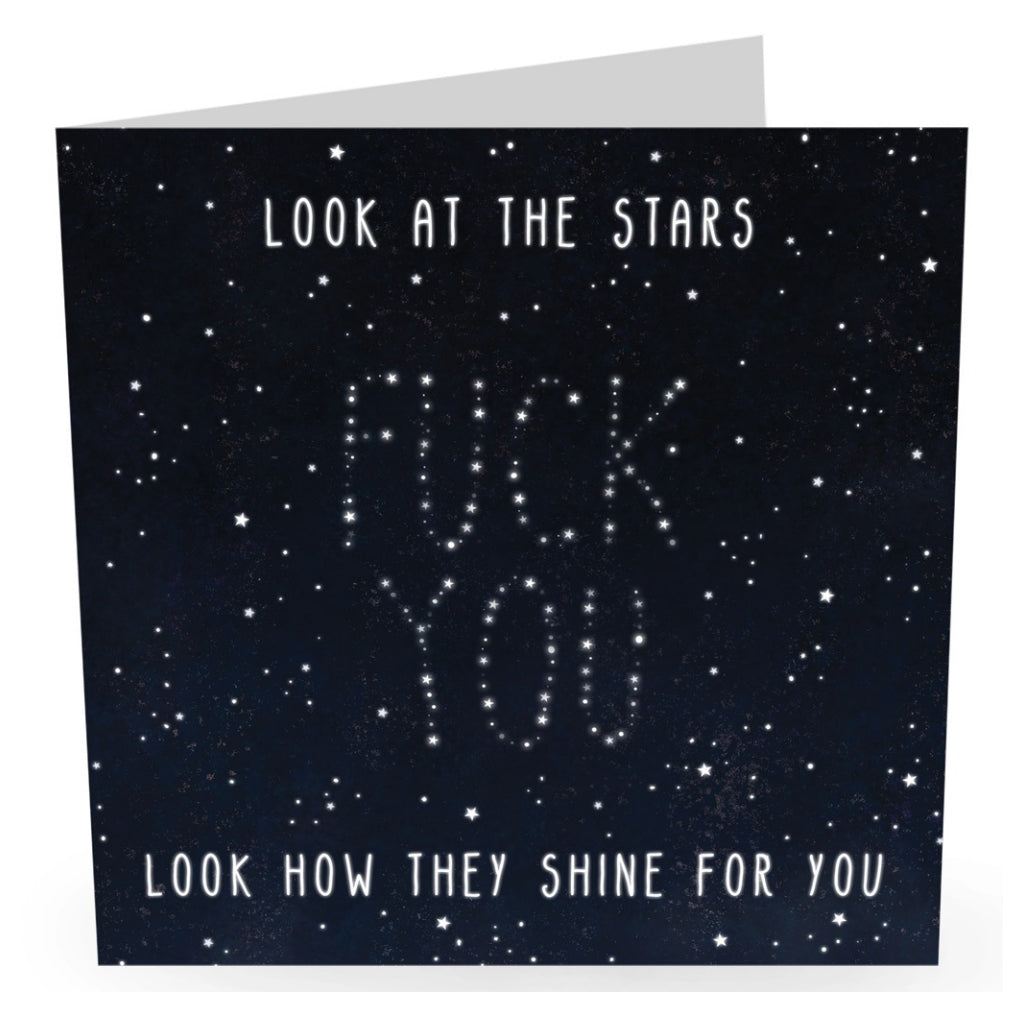 Look At The Stars Fuck You Card