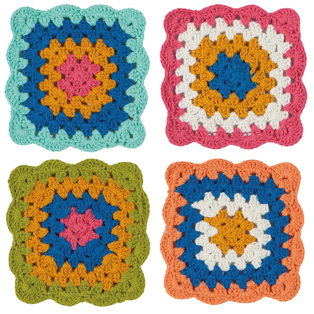 Loop De Loop Crochet Coasters.