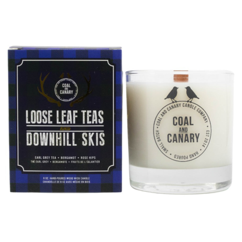 Loose Leaf Teas and Downhill Skis Candle