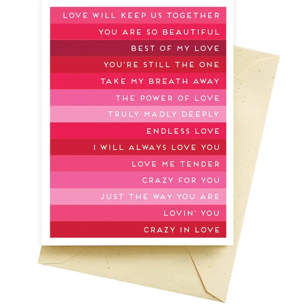 Love Songs Love Card .