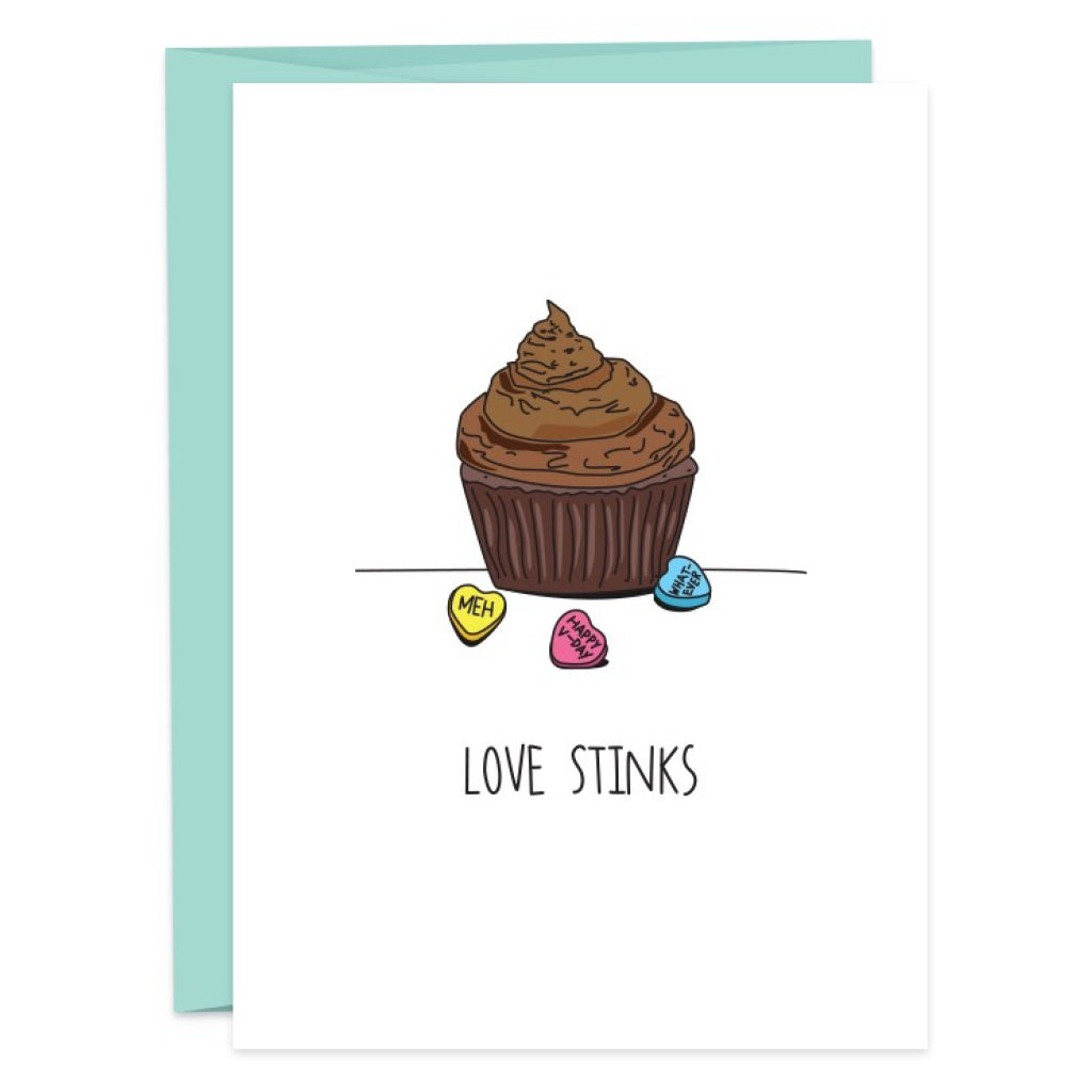 Love Stinks Cupcake  Candies Card