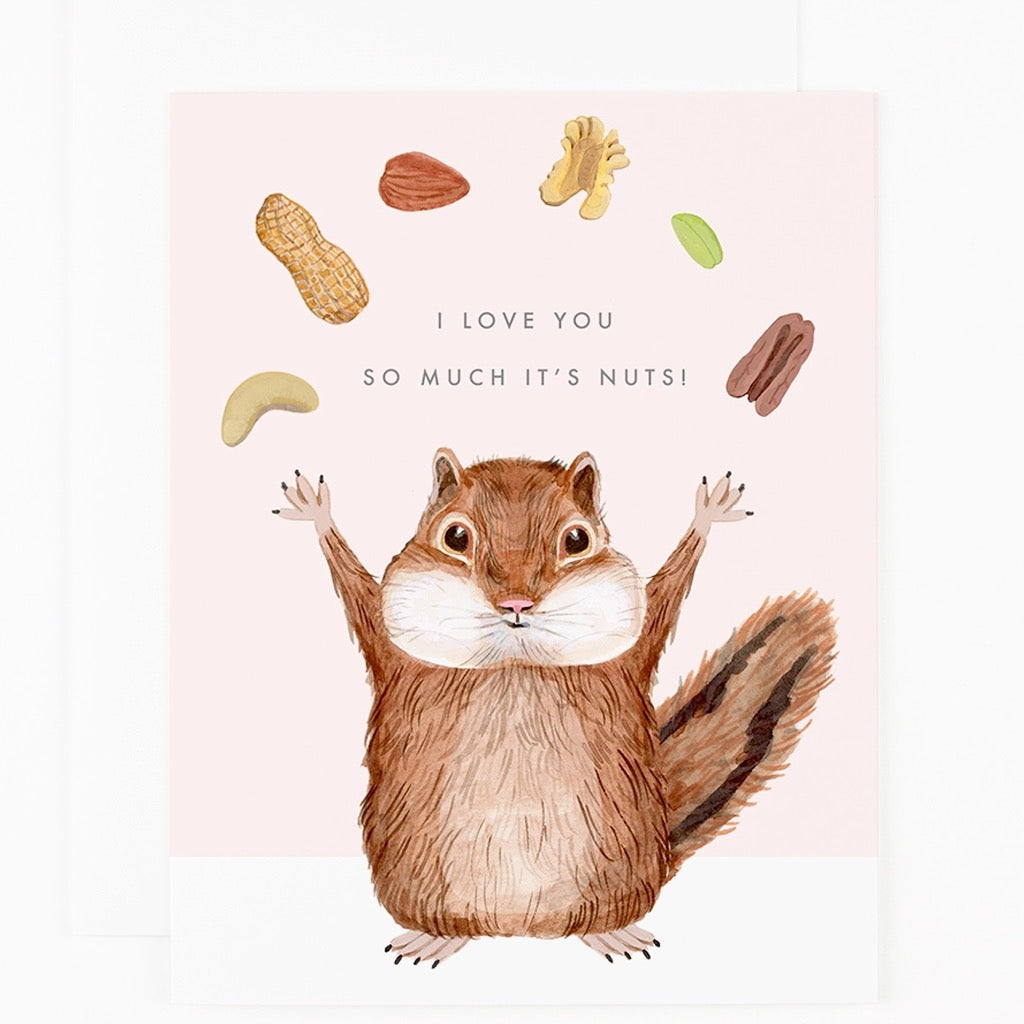 Love You So Much It's Nuts Card.