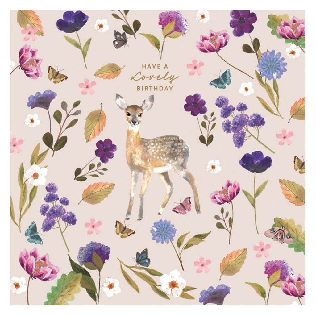 Lovely Birthday Deer Card