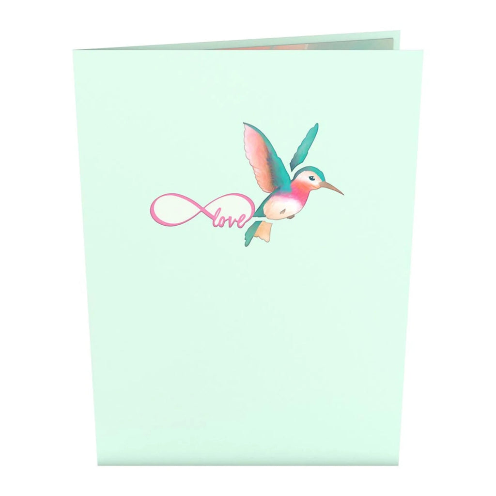 Lovely Hummingbird 3D Pop Up Card Front
