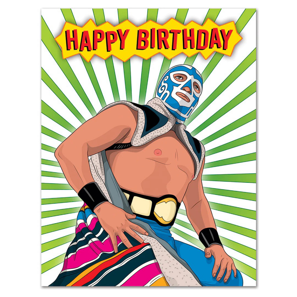 Lucha Libre Birthday Card.