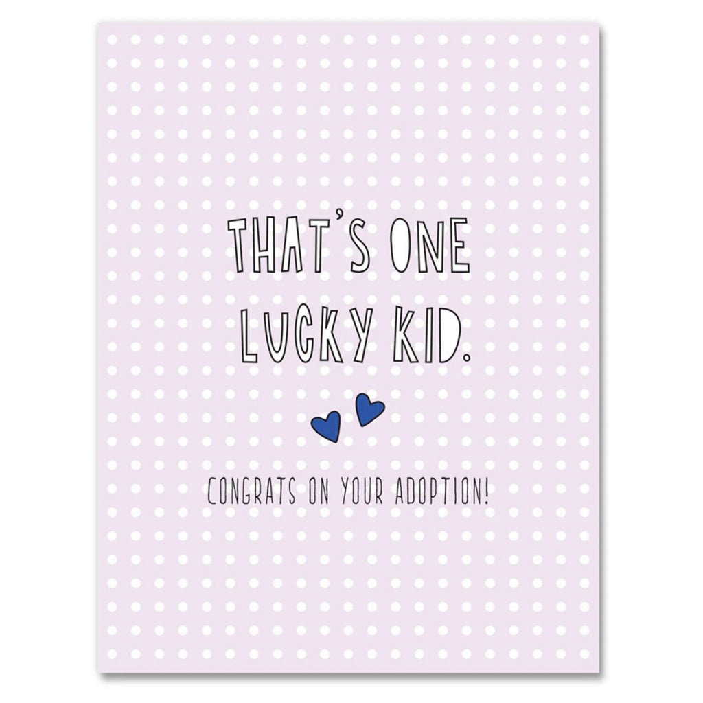 Lucky Kid Adoption Card