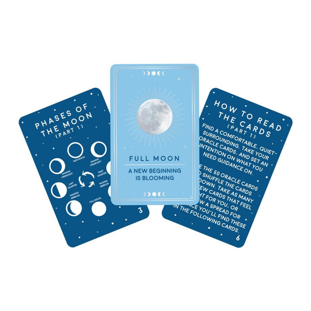 Lunar Oracle Cards examples.