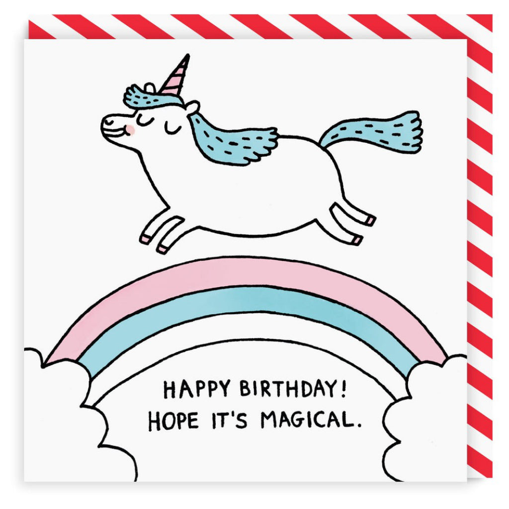 Magical Birthday Unicorn Square Card