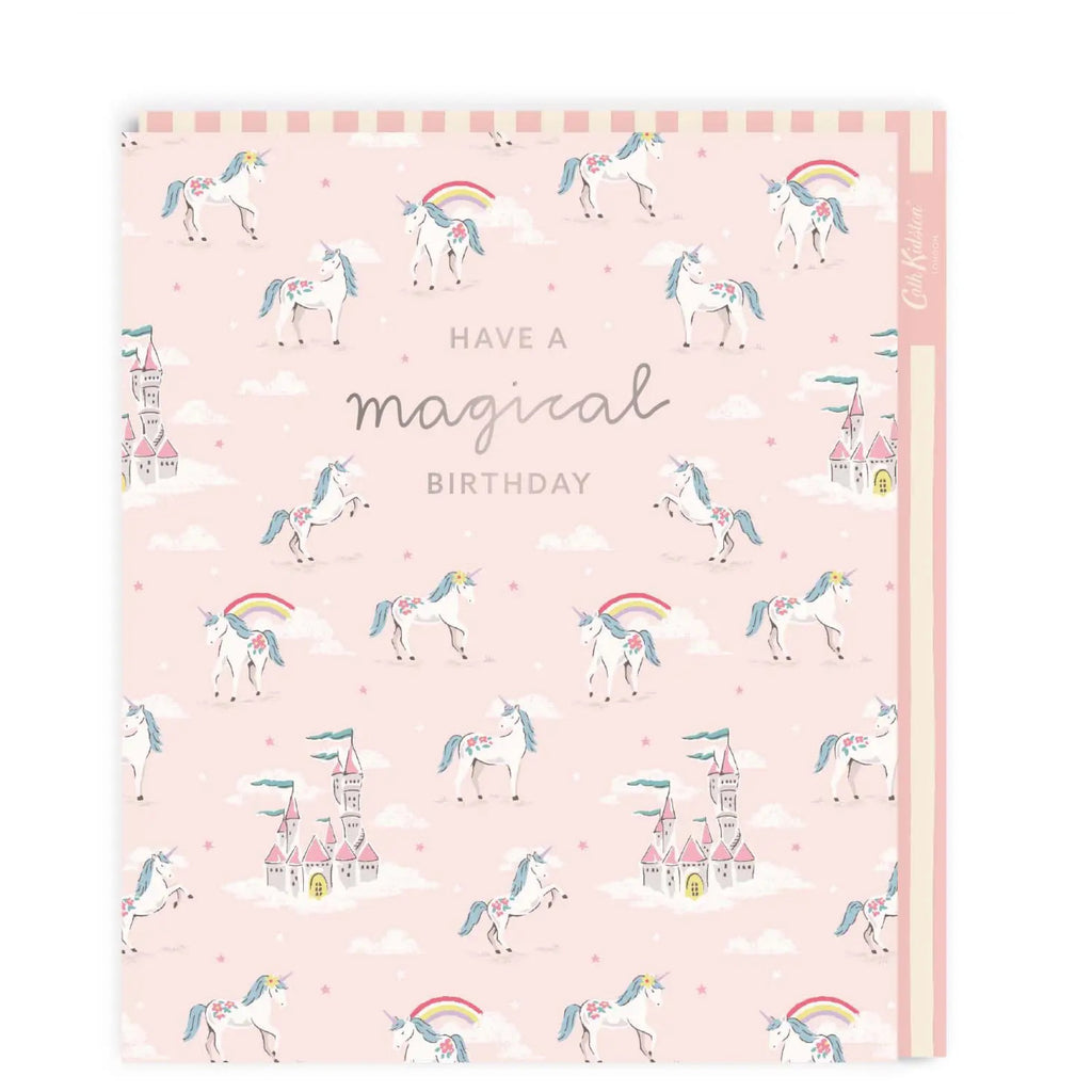 Magical Birthday Unicorns Greeting Card.