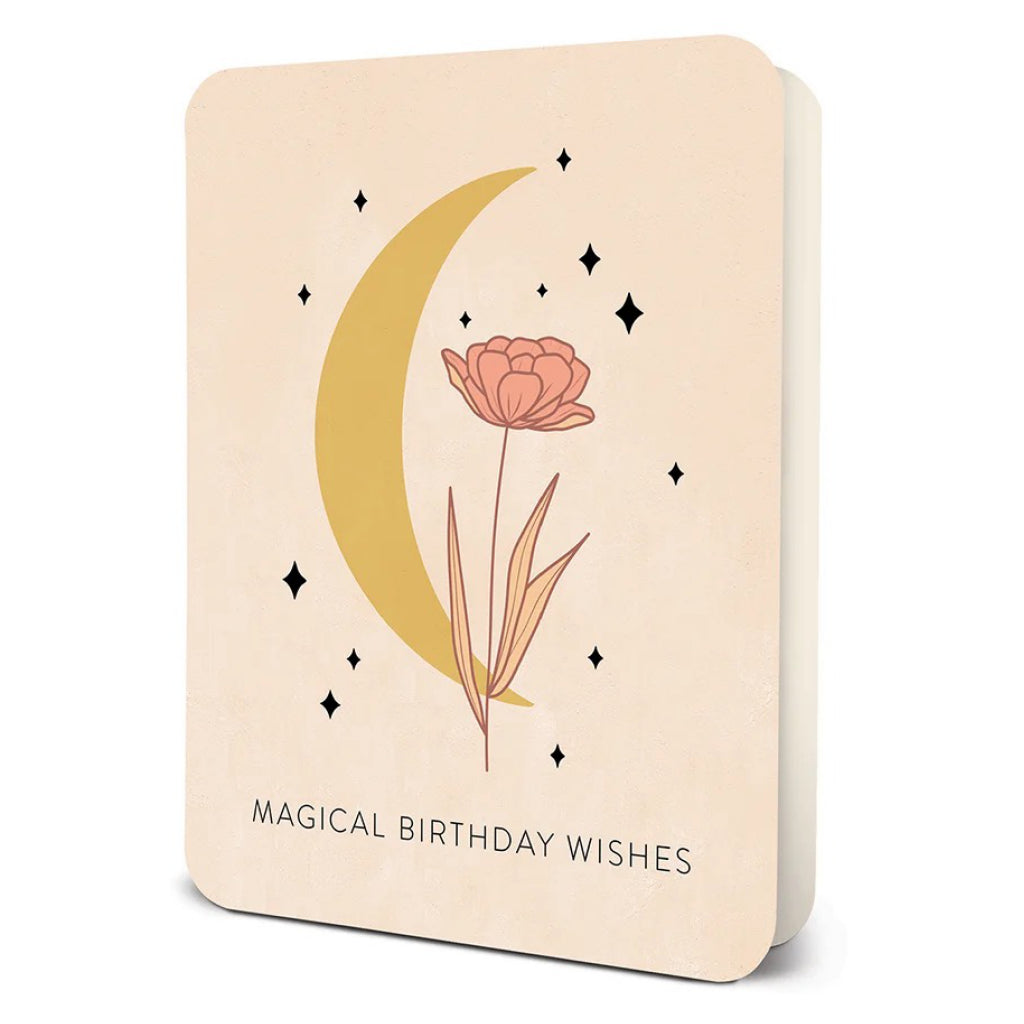 Magical Birthday Wishes Moon Card