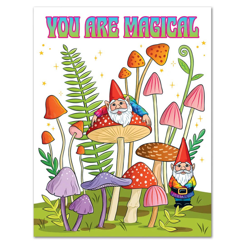 Magical Mushroom Birthday Card.