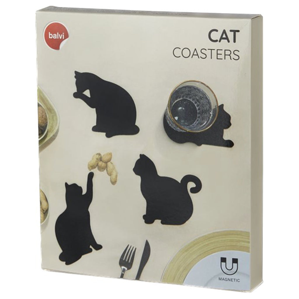 Magnetic Cat Coasters packaging.