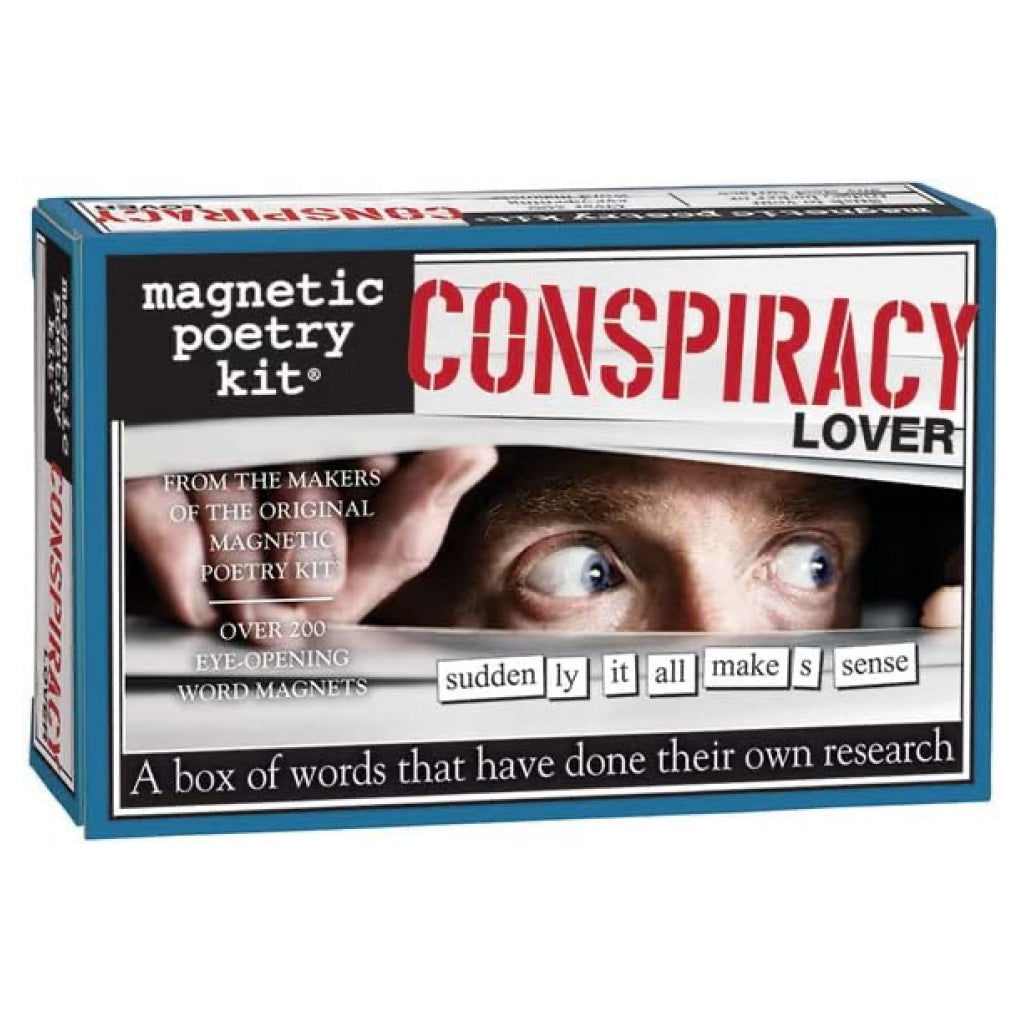 Magnetic Poetry Conspiracy Lover.