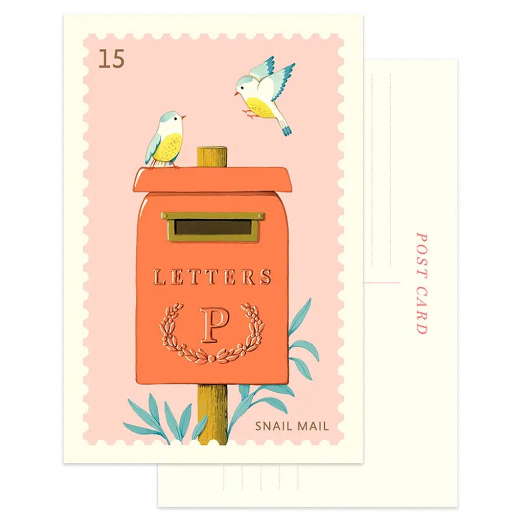 Mailbox Birds Postcard.